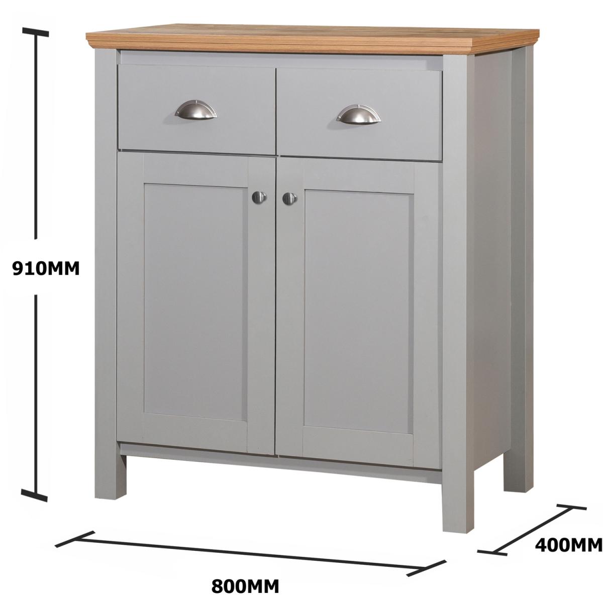 Eaton 3 Piece Living Room Furniture Set - Coffee Table, Sideboard & TV Unit  - Grey – image 6