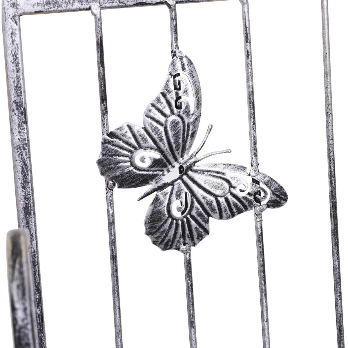 3 Tier Metal Folding Plant Stand  - Silver Grey – image 7
