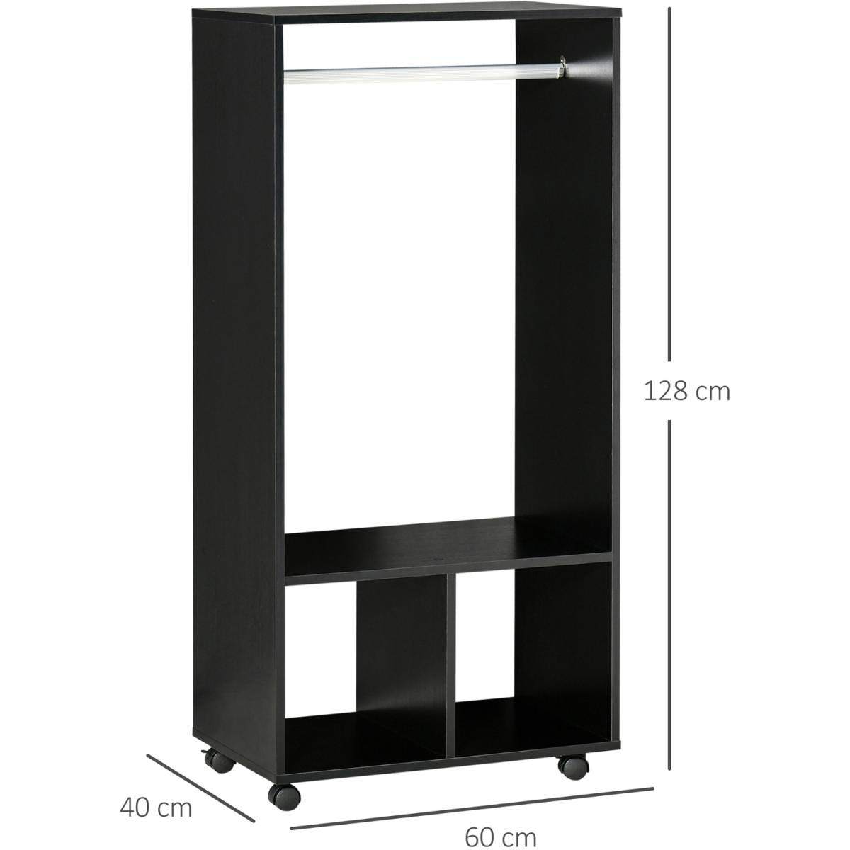 Open Wardrobe Clothes Rail - Blakc – image 2