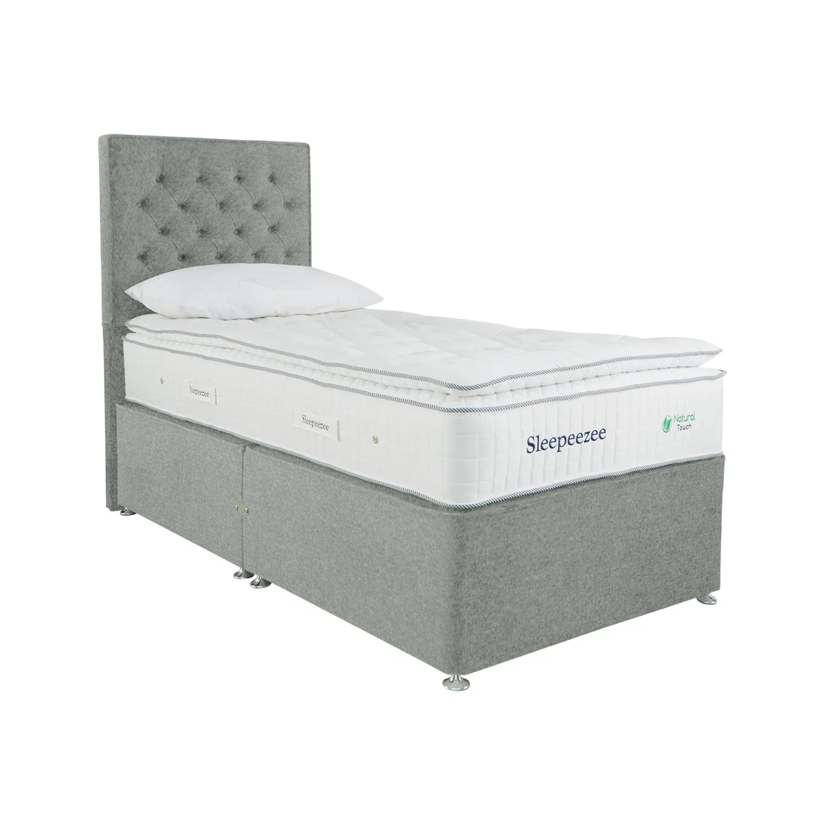 Sleepeezee - Natural Touch 3000 Pillowtop Divan Set - Single - Green – image 1
