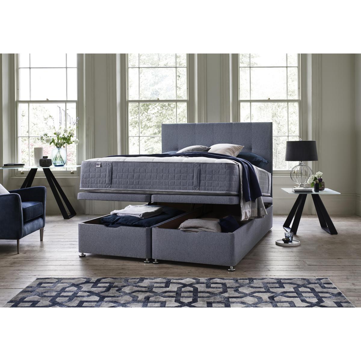 Millbrook - PureTech 2000 End Ottoman Divan Set - Single - Black – image 2