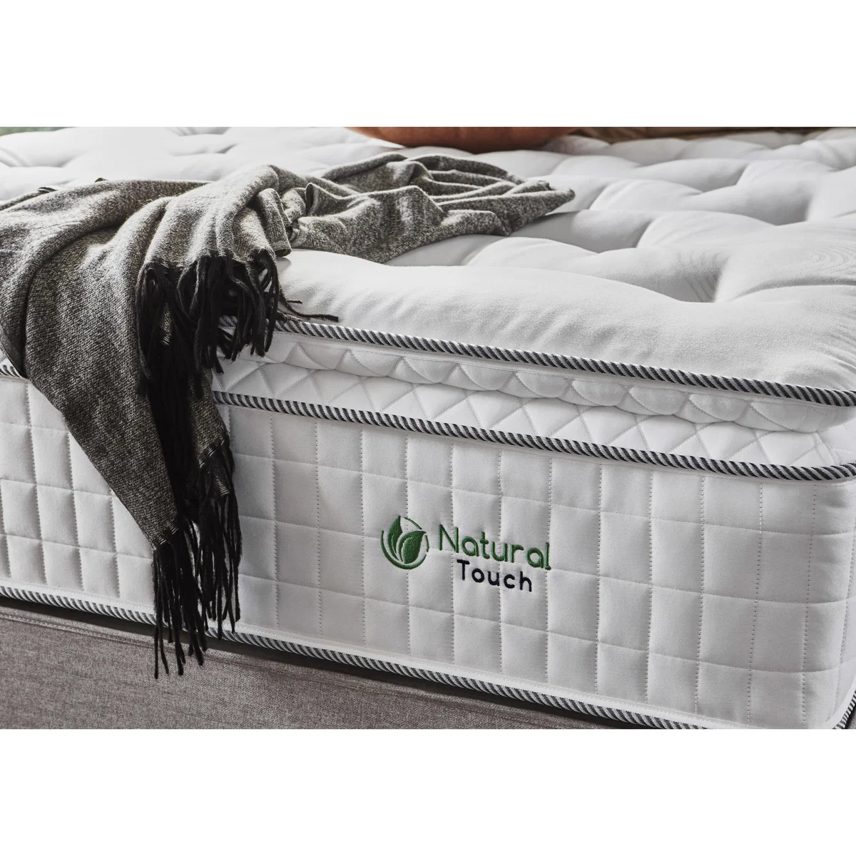 Sleepeezee - Natural Touch 2000 Pillowtop Side Ottoman Divan Set - Single - Pink – image 4