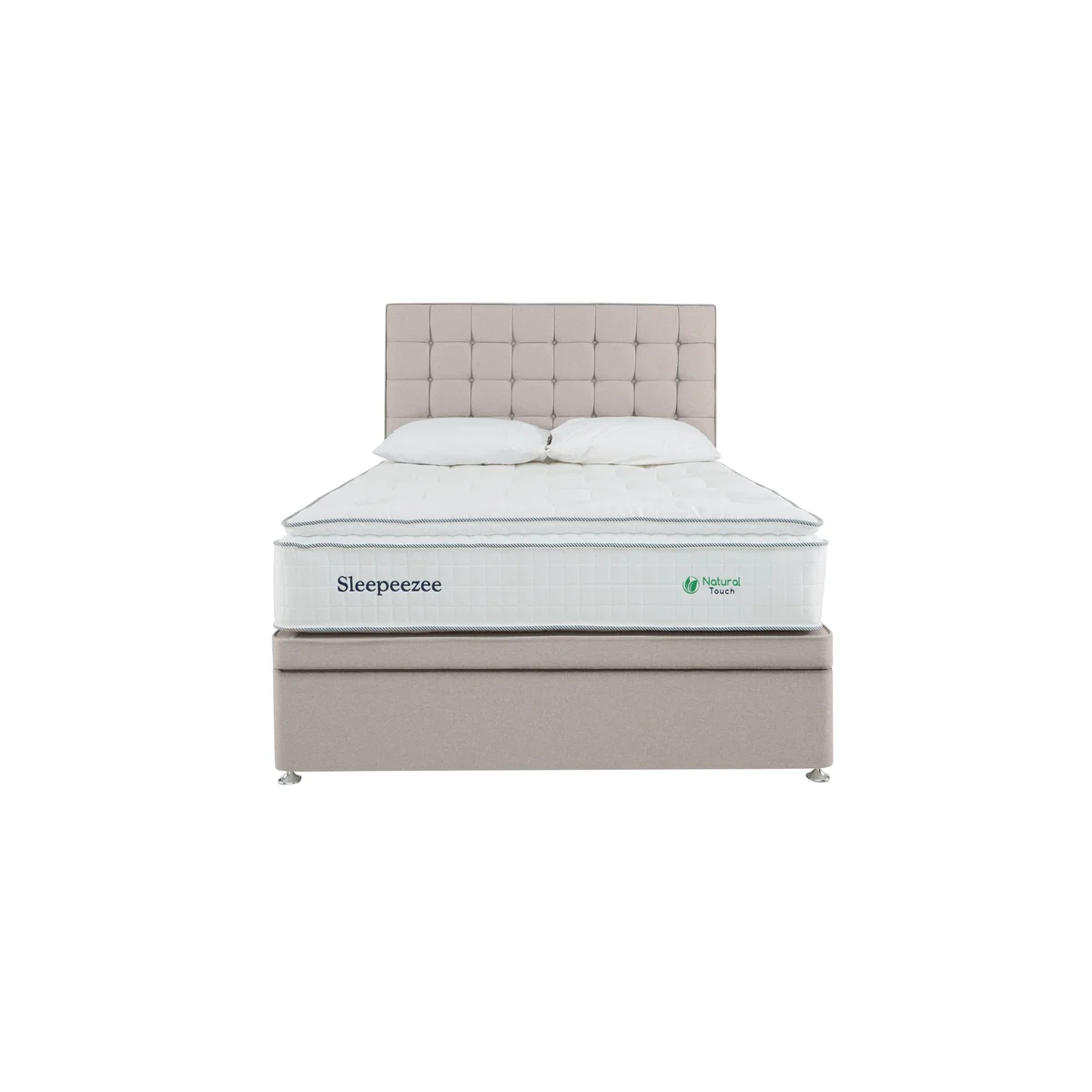 Sleepeezee - Natural Touch 2000 Pillowtop Side Ottoman Divan Set - Single - Pink – image 6