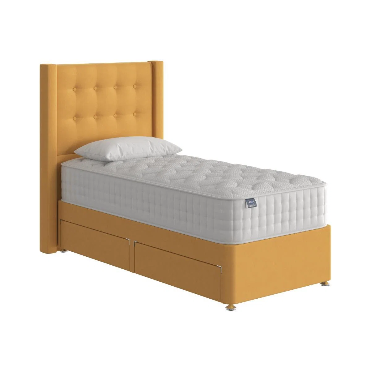 Silentnight - Eco Gel Divan Set - Single - Yellow – image 1