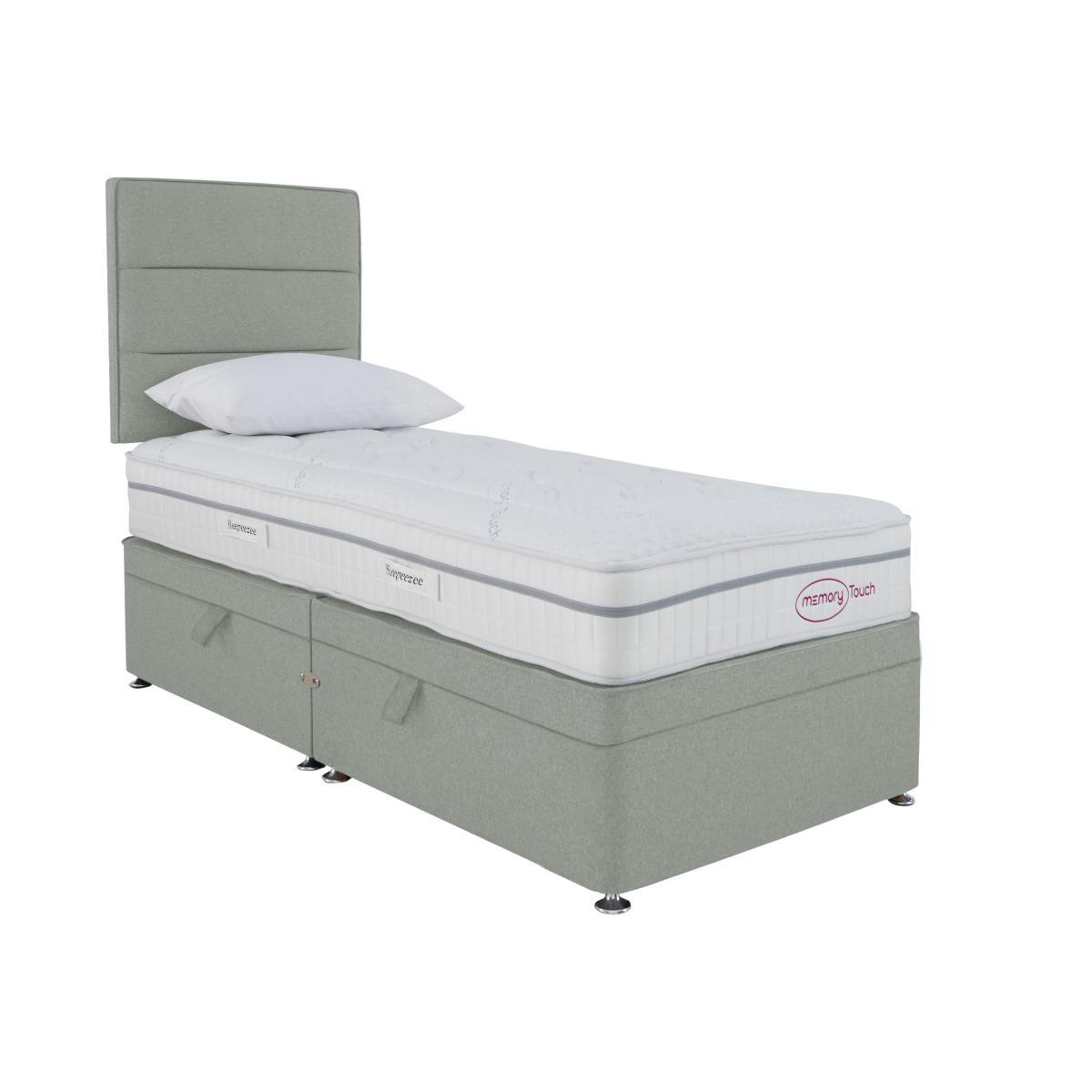 Sleepeezee - Memory Touch Ortho Side-lift Ottoman Divan Set - Single - Grey – image 1