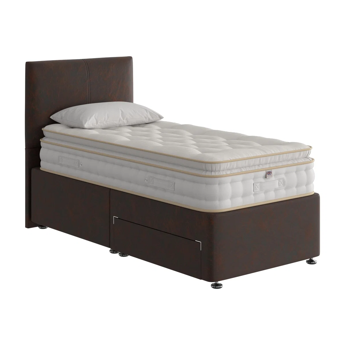 The Handmade Bed Company - Boutique 2000 Pillow Top Divan Set - Single – image 1