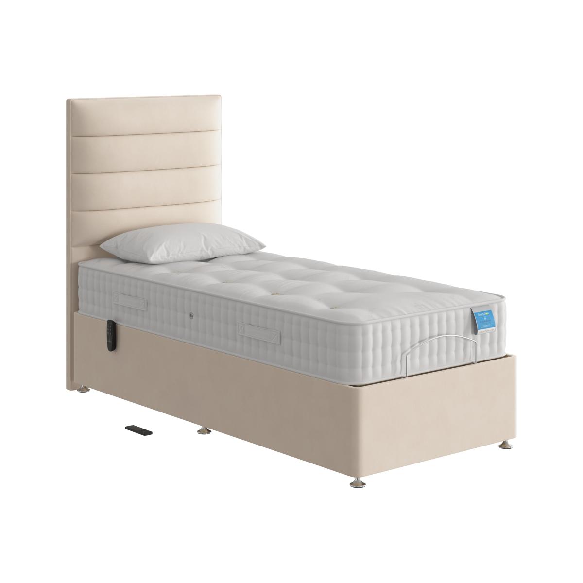 Sleep Story - Natural Comfort Adjustable Divan Bed - Single - White – image 1
