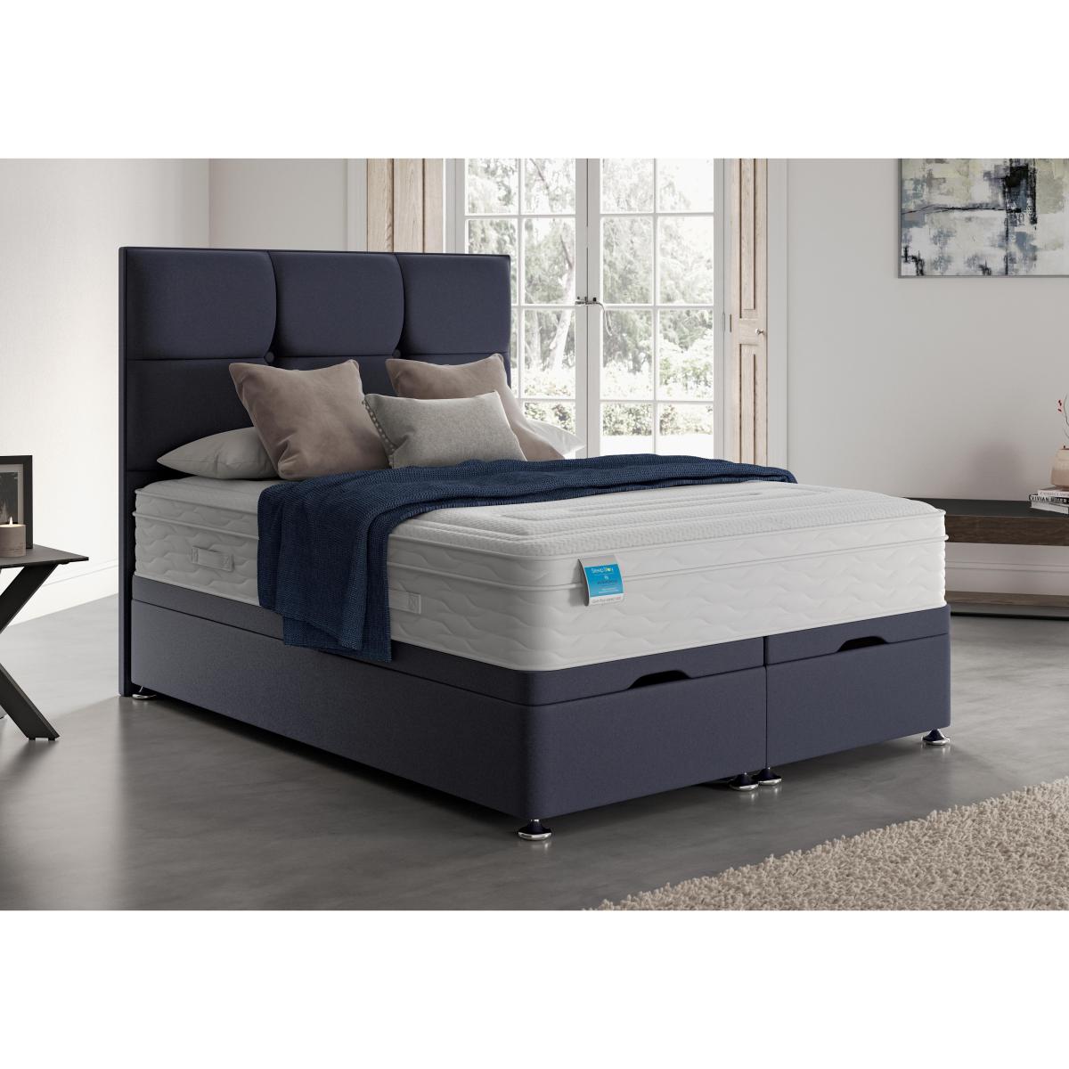 Sleep Story - Gel Plus Hybrid End Ottoman Divan Set - Single - Brown – image 2