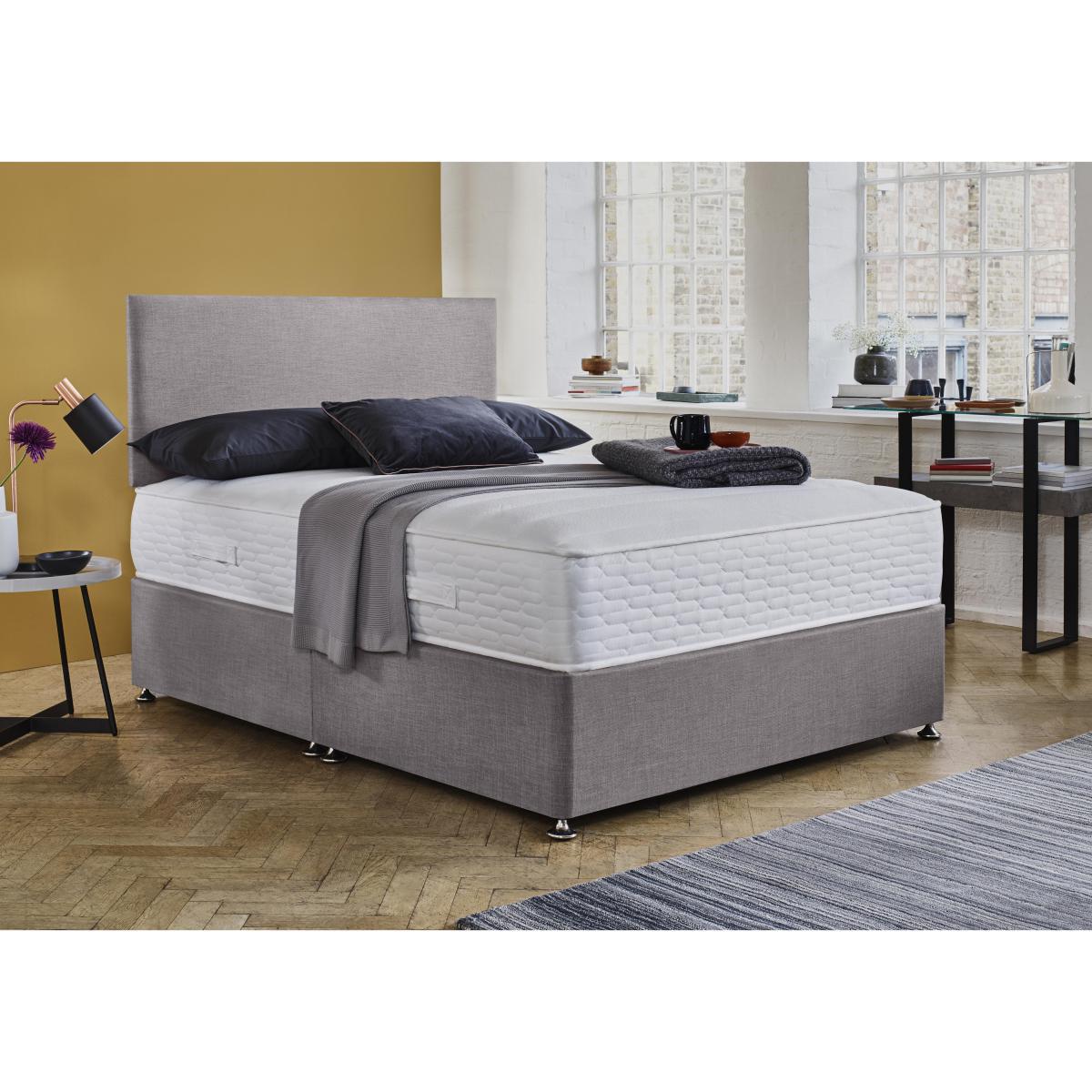 Highgrove - Essentials Dream Memory Divan Set with Illusion Headboard - Single – image 2