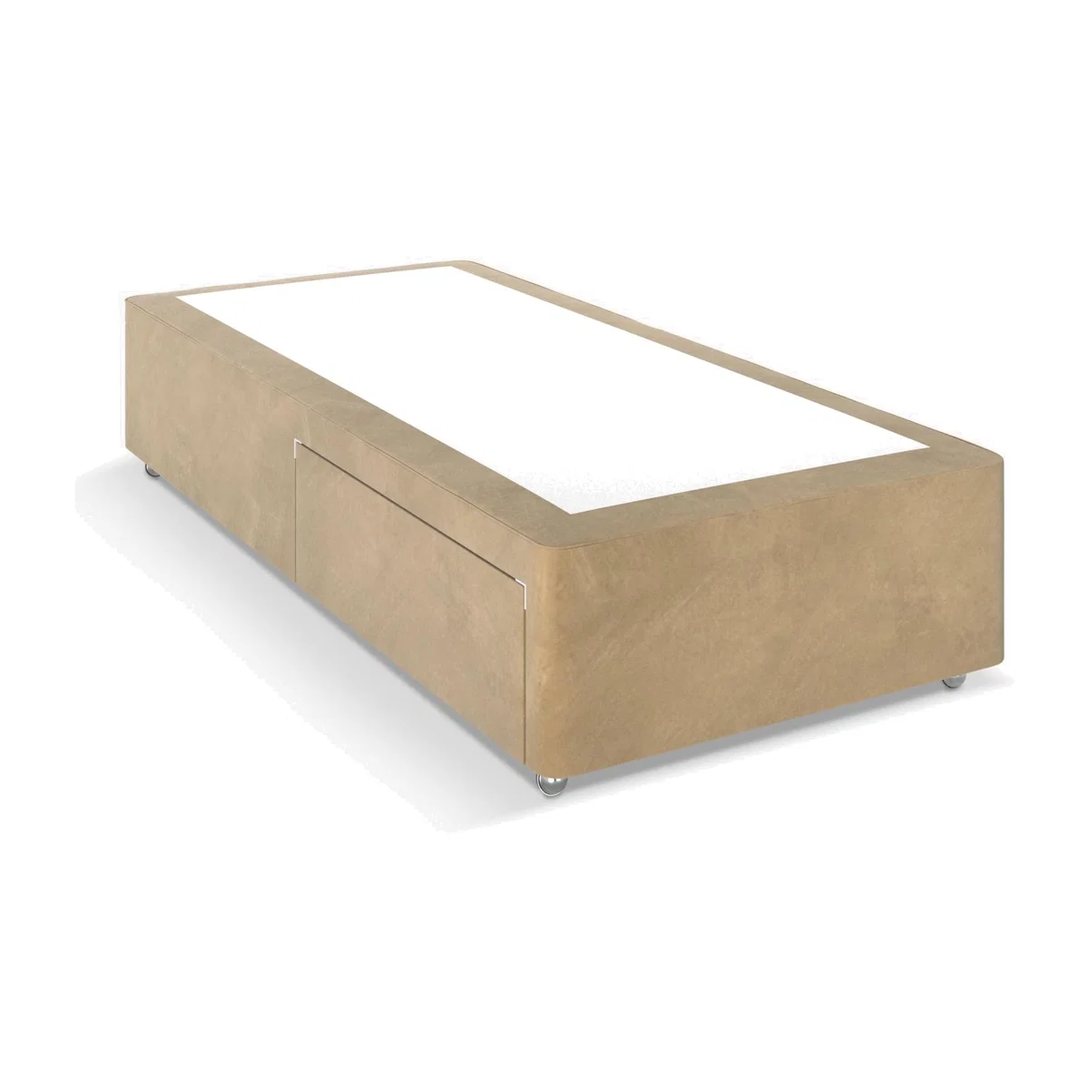 John Lewis Non Sprung 2 Drawer Storage Upholstered Divan Base, Single – image 1