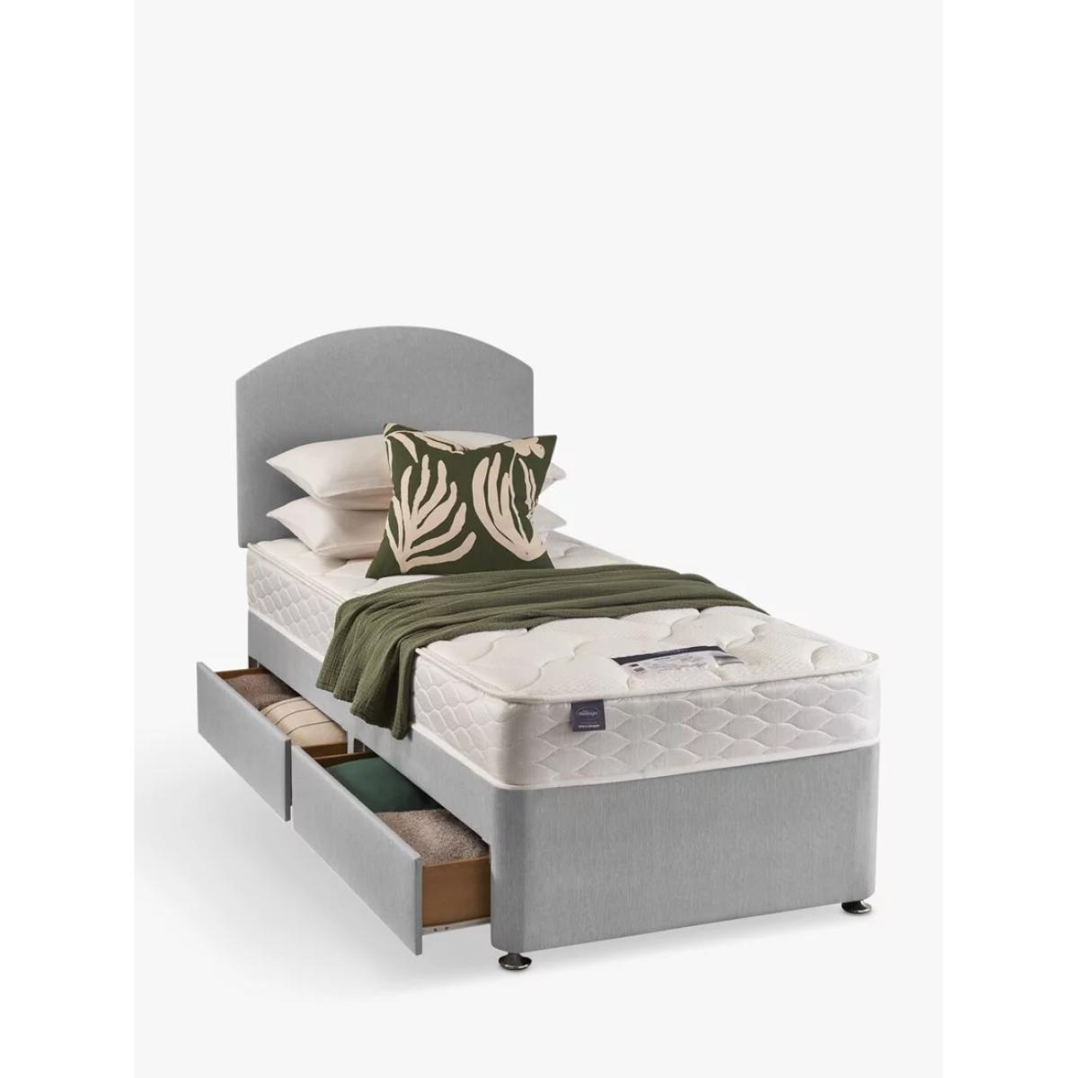 Silentnight Recover Open Coil 2 Drawer Divan Base and Mattress Set, Regular Tension, Single – image 2