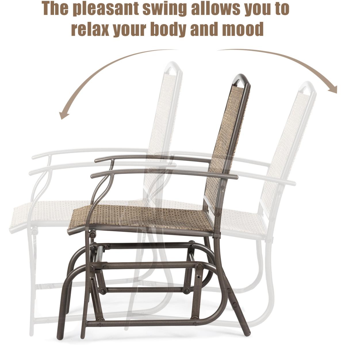 Costway Rocking Chair - Brown - Brown – image 5