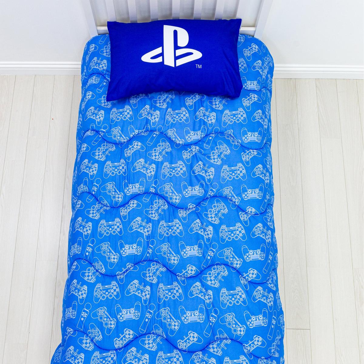 Playstation Single Coverless 10.5 Tog Duvet with Pillowcase Blue – image 2