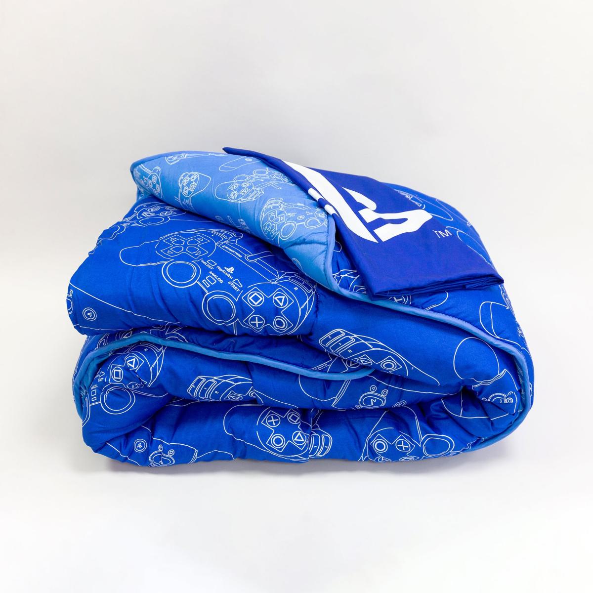 Playstation Single Coverless 10.5 Tog Duvet with Pillowcase Blue – image 3