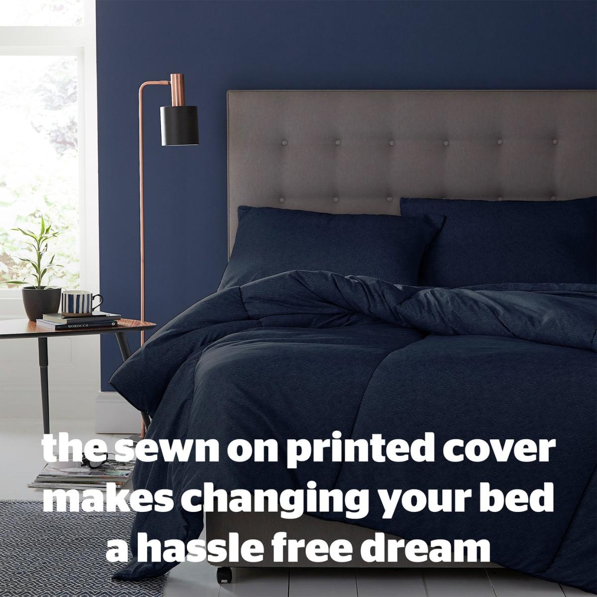 Silentnight Coverless 10.5Tog Navy Duvet &Pillowcase- Single – image 2
