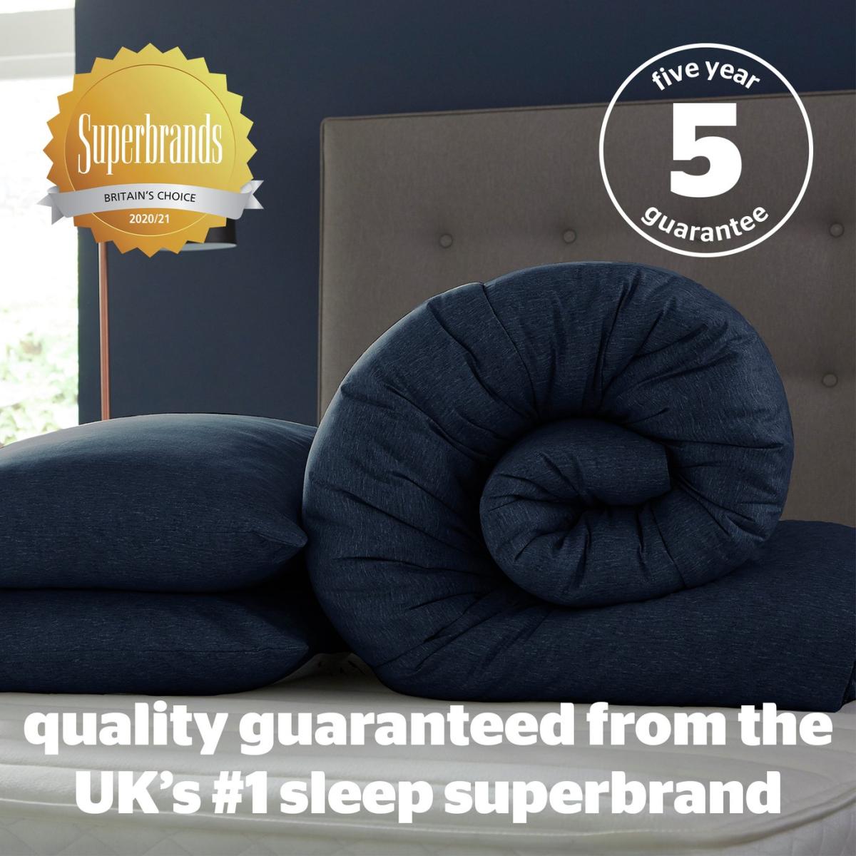 Silentnight Coverless 10.5Tog Navy Duvet &Pillowcase- Single – image 9