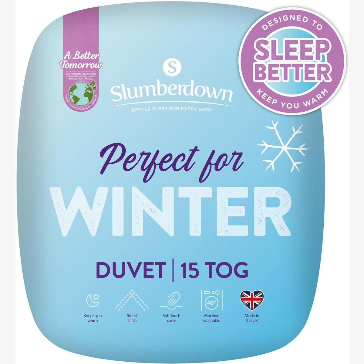 Slumberdown Winter Non Allergic 15 Tog Duvet - Single – image 1