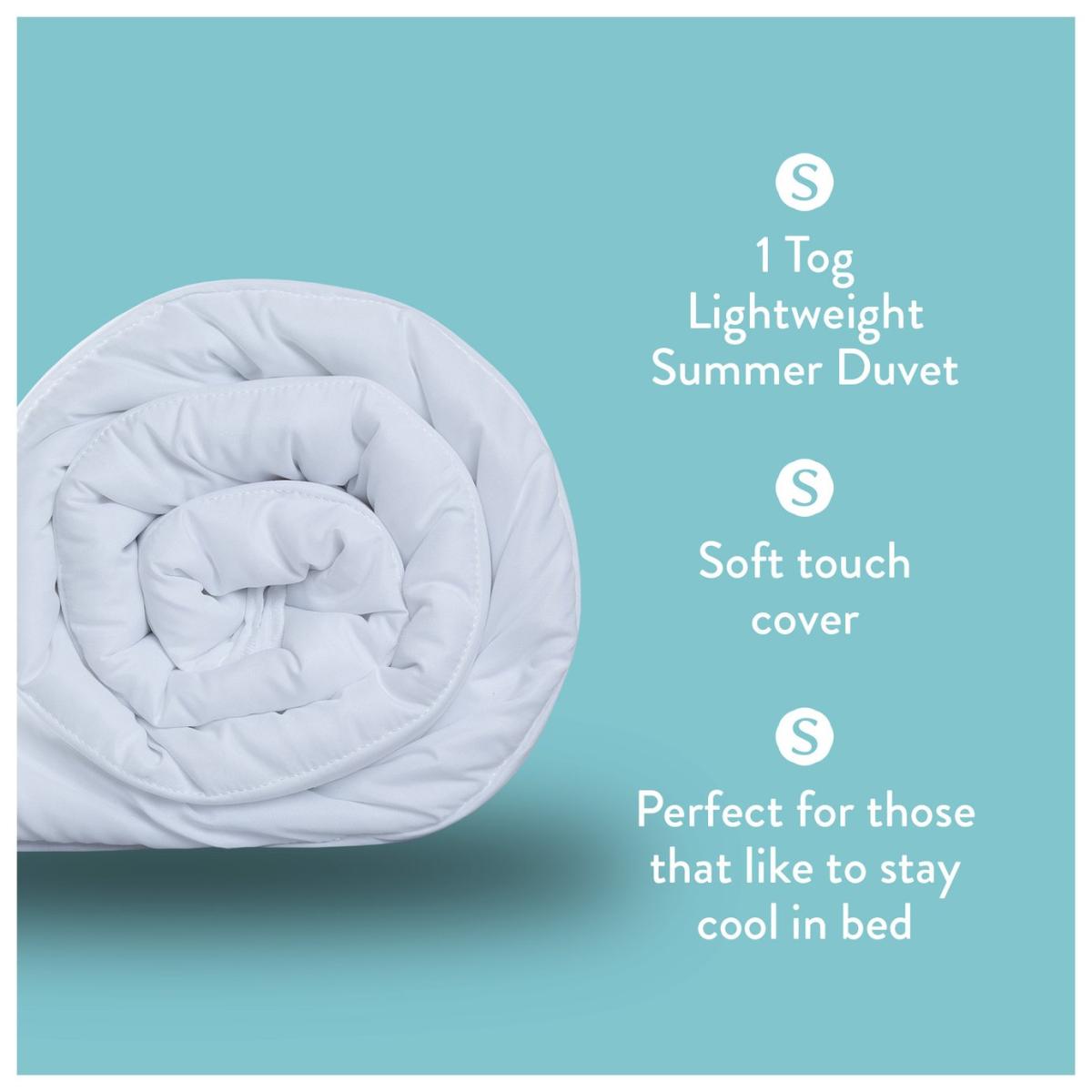 Slumberdown Light & Cool 1 Tog Duvet - Single – image 2