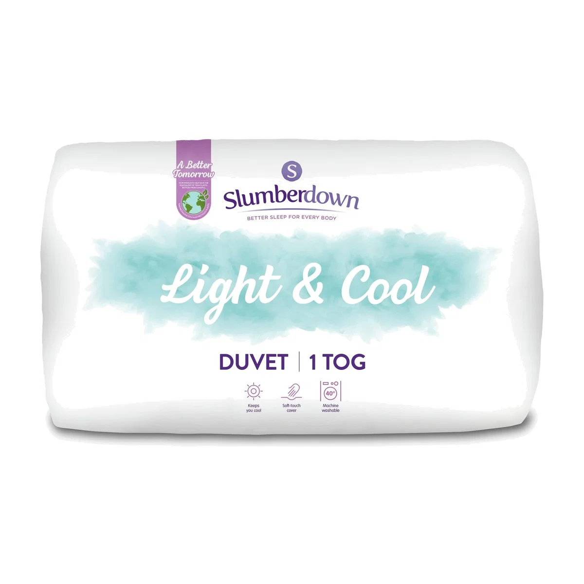 Slumberdown Light & Cool 1 Tog Duvet - Single – image 1