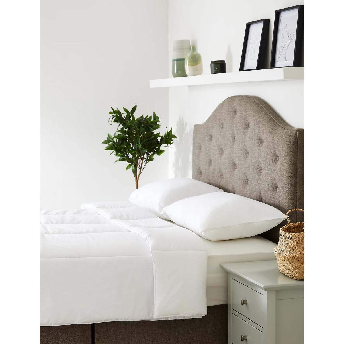 M&S Comfortably Cool 10.5 Tog Duvet - SGL - White, White – image 3