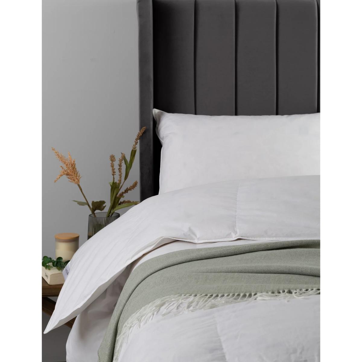 Earthkind Recycled Feather & Down 13.5 Tog Duvet - SGL - White, White – image 2