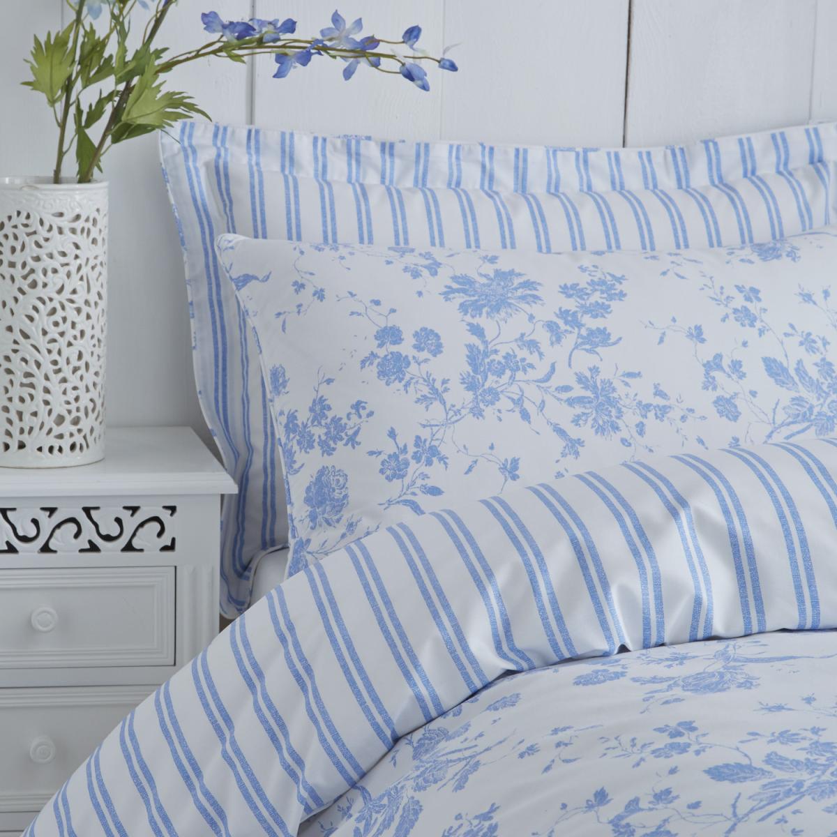Amelie Blue Duvet Cover Set - Blue / Single Duvet Set – image 2