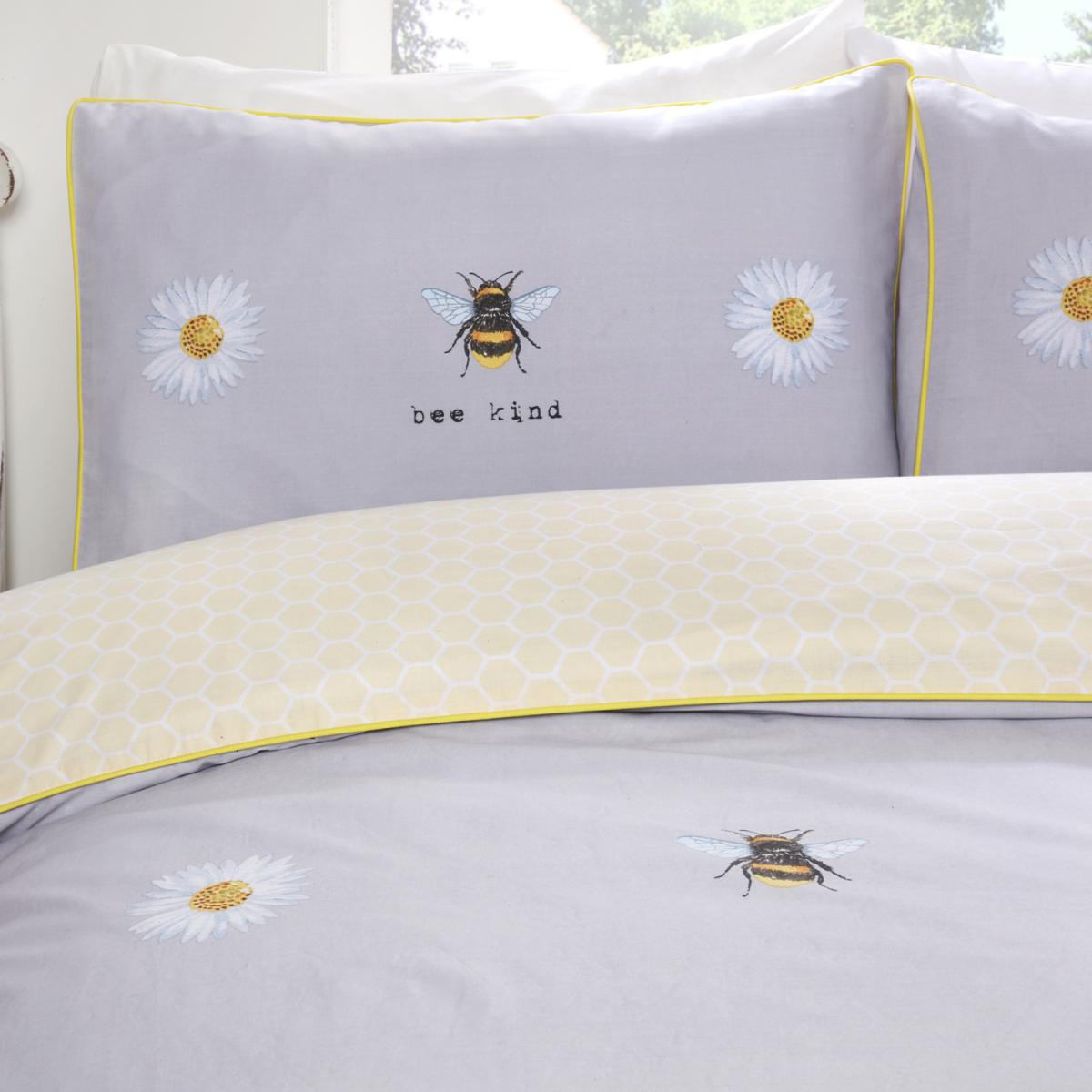 Bee Kind Duvet Set - Multi / Single – image 3
