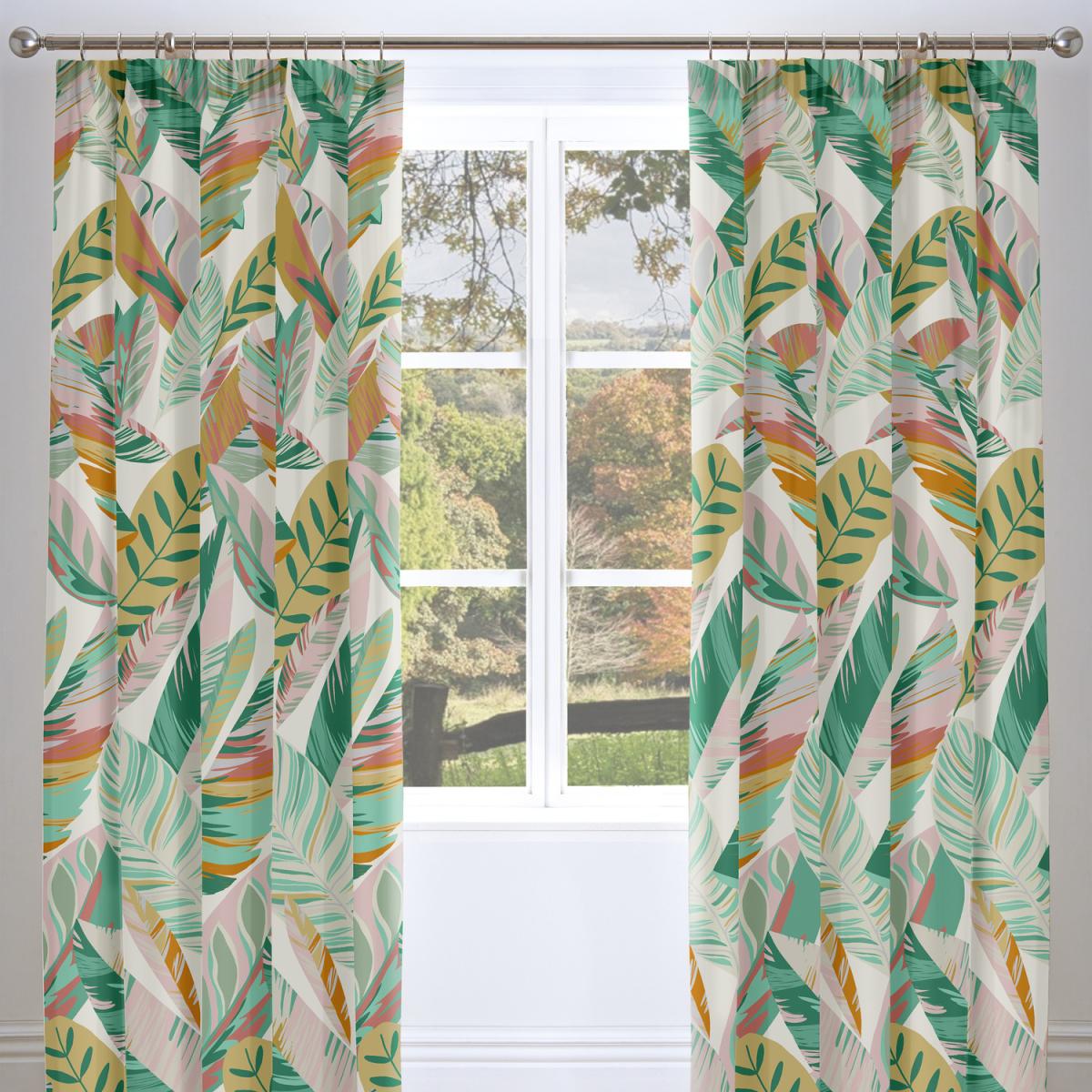 Palm Leaves Green Multi Duvet Cover Set - Green/Multi / Single Duvet Set – image 3