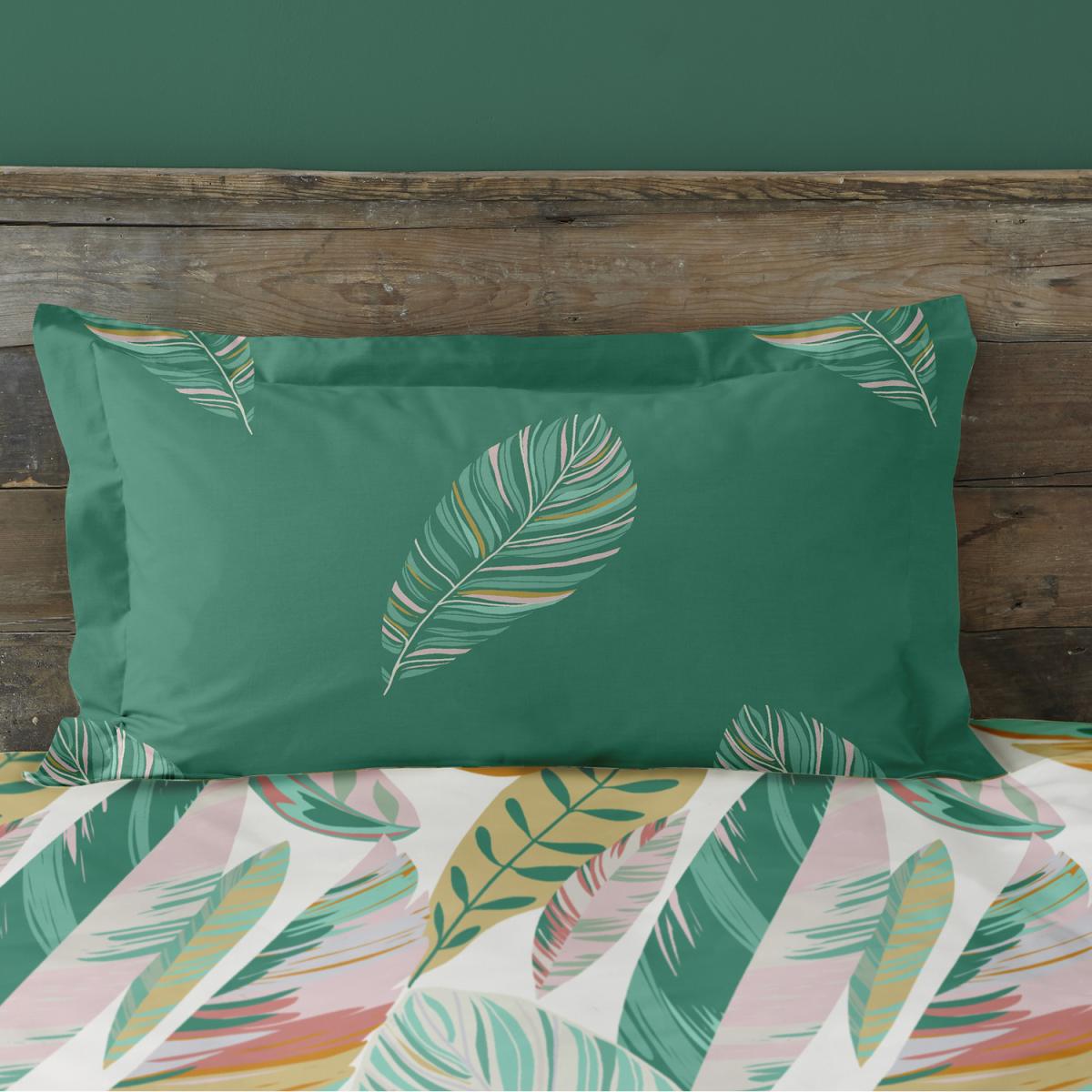 Palm Leaves Green Multi Duvet Cover Set - Green/Multi / Single Duvet Set – image 4
