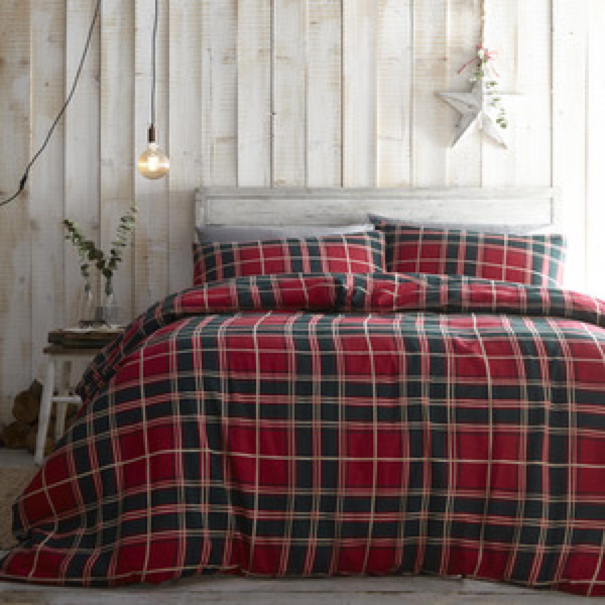 Tartan Duvet Set - Green / Single – image 2