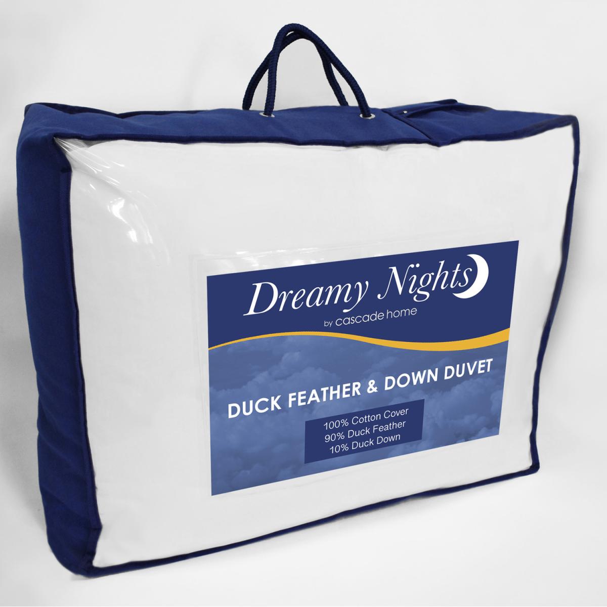 4.5 tog Duck Feather  Down Duvet - White / Single – image 2