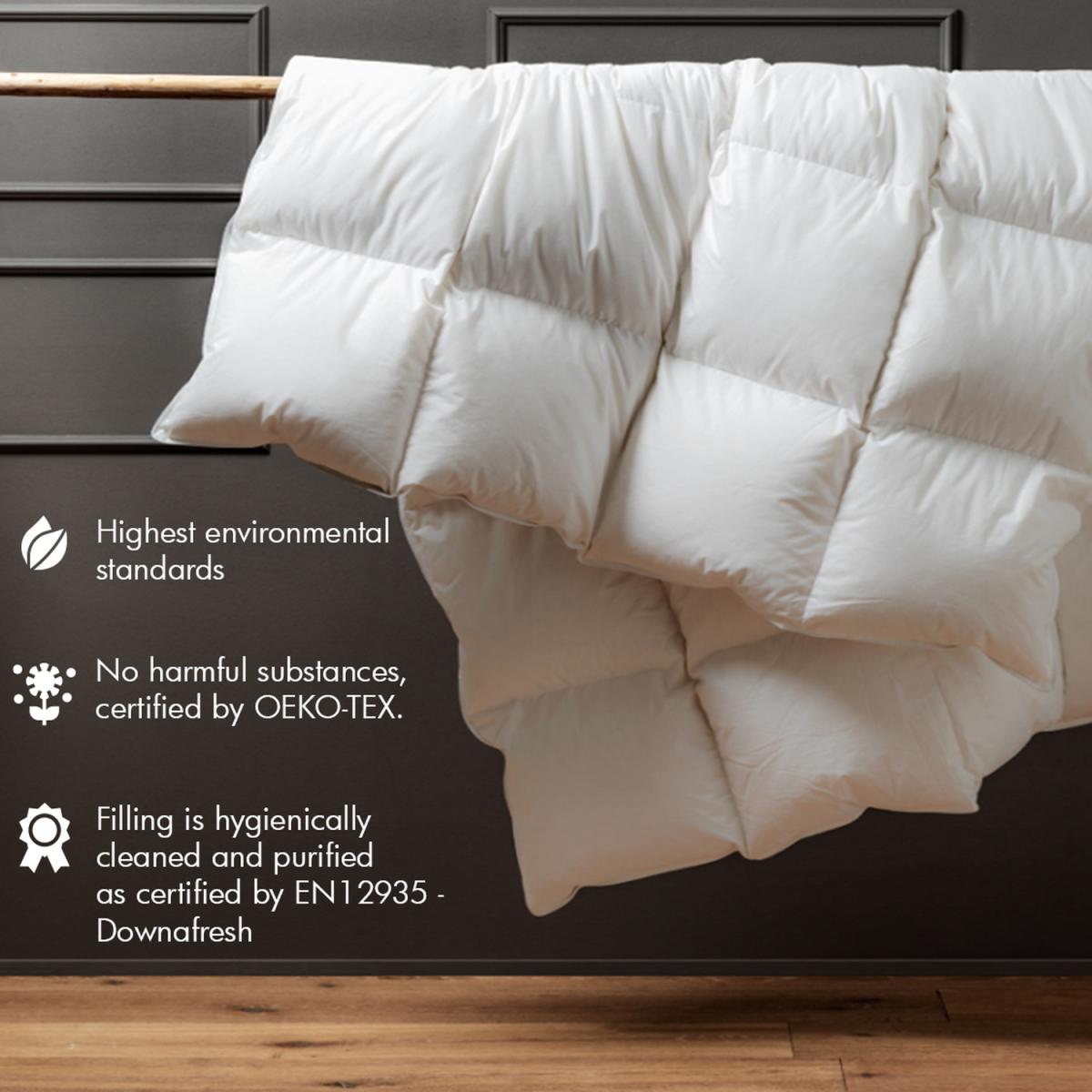 Goose Feather and Down 10.5tog Duvet - White / Single / 200cm – image 5