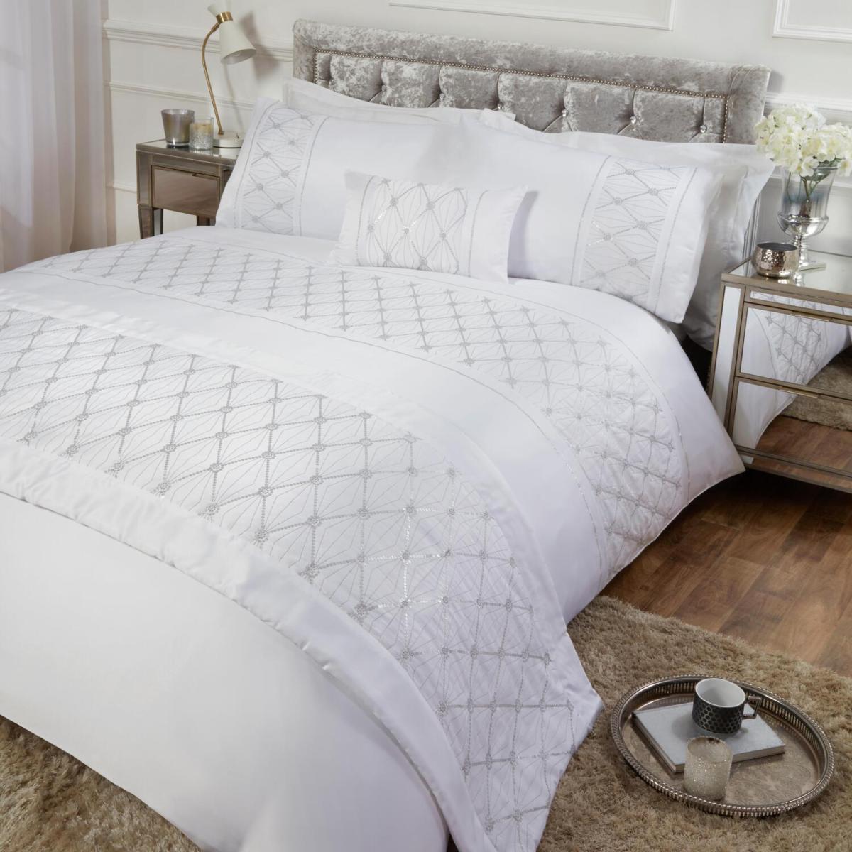 Monaco Duvet Set - White / Single – image 3