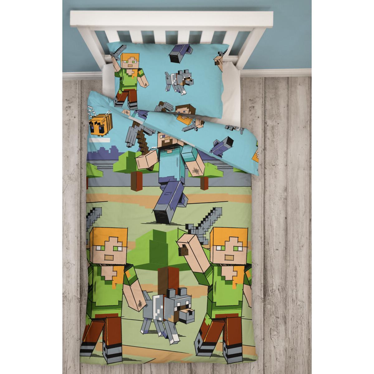 Minecraft Adventure Single Duvet Set – image 3