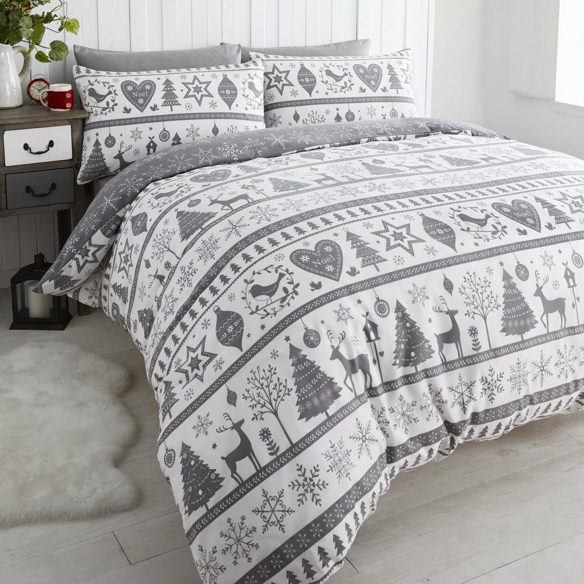 Noel Duvet Set - Grey / Single – image 2
