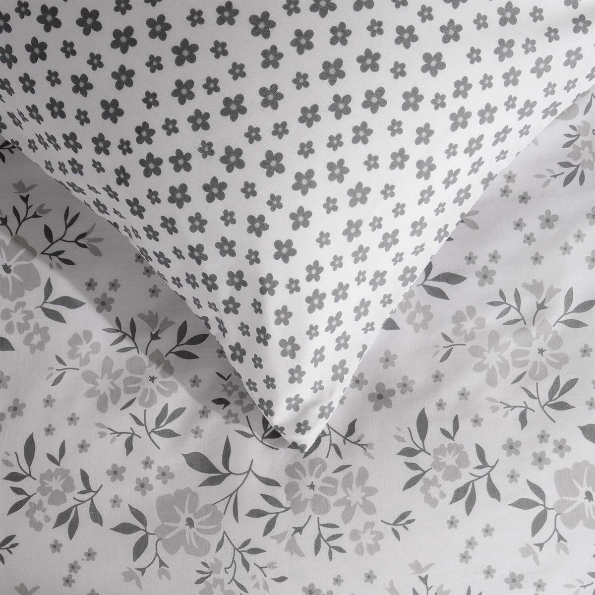Ditsy Floral Print Duvet Set - Grey / Single – image 4