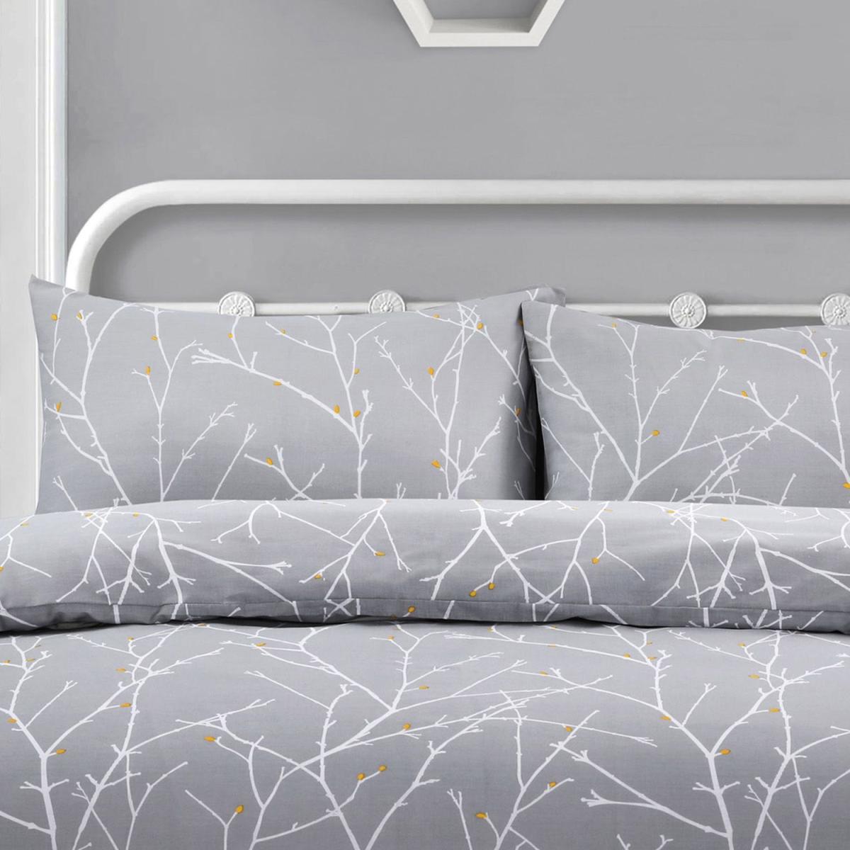 Autumn Branches Grey Duvet Set - Grey / Single – image 1