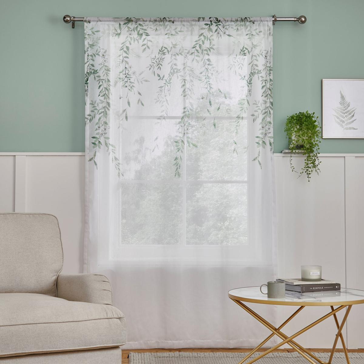 Willow Trail White Slot Top Single Voile Panel White – image 4
