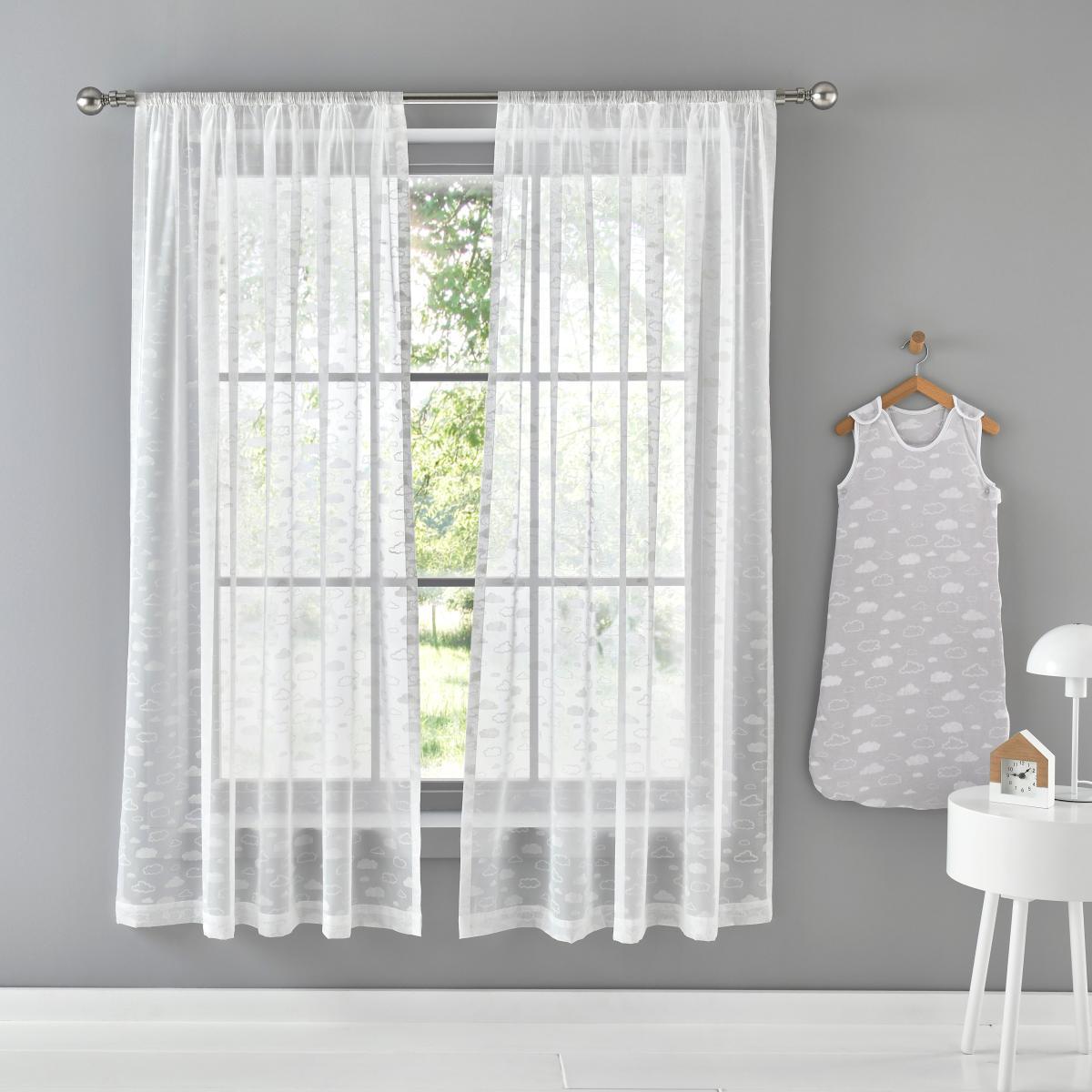 Cloud Voile Curtains White – image 2