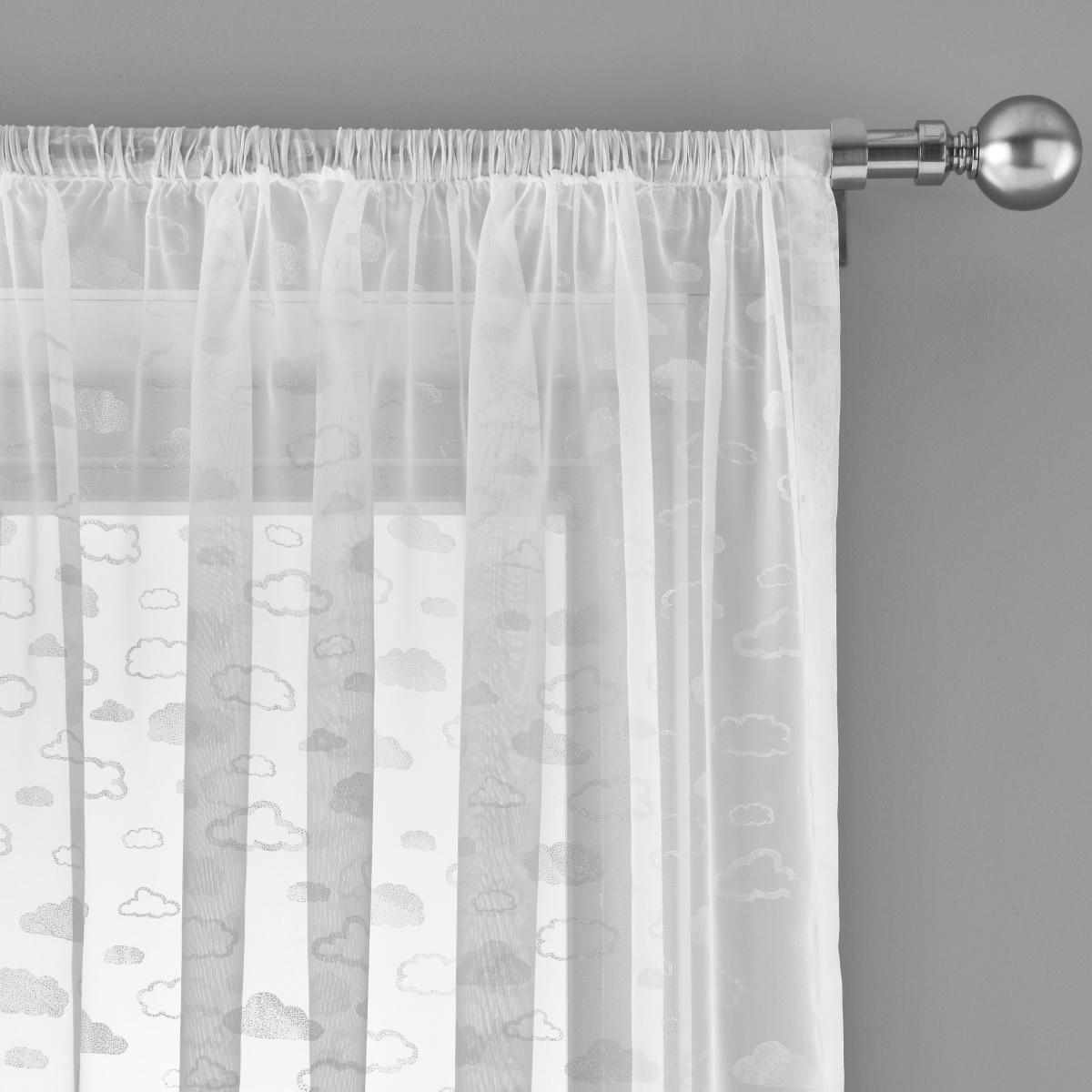 Cloud Voile Curtains White – image 1