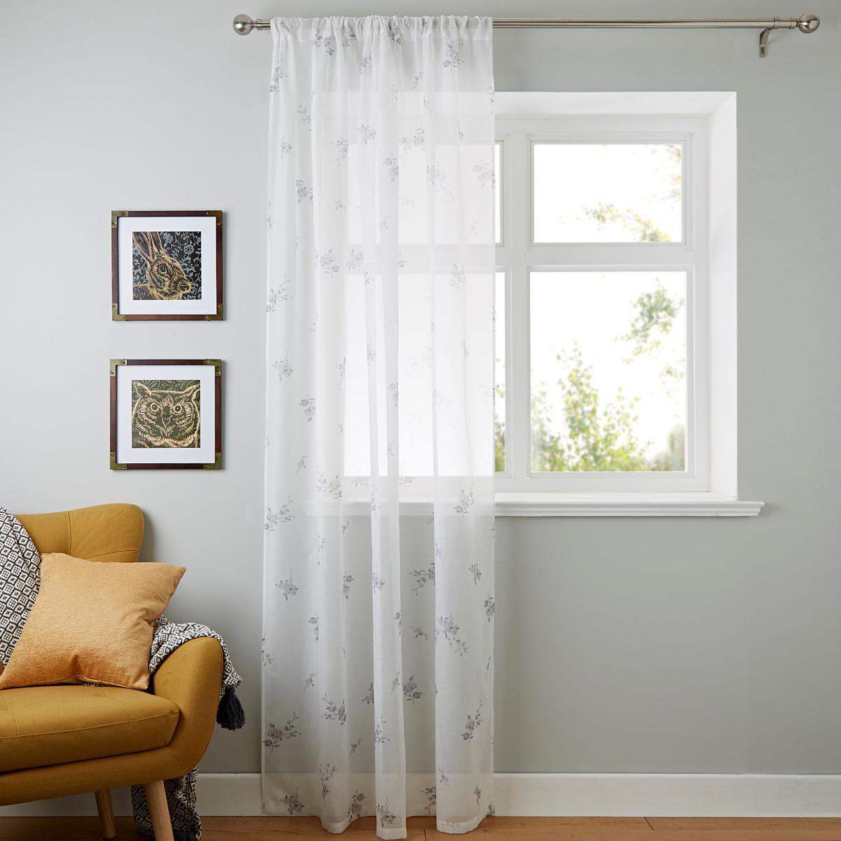 Laura Grey Single Slot Top Voile Panel Grey – image 2