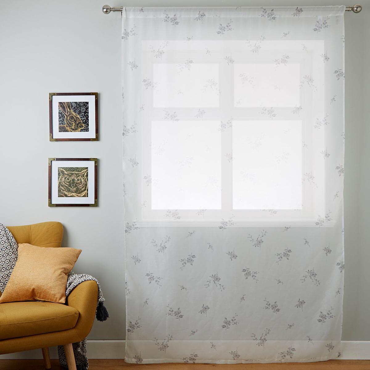 Laura Grey Single Slot Top Voile Panel Grey – image 3