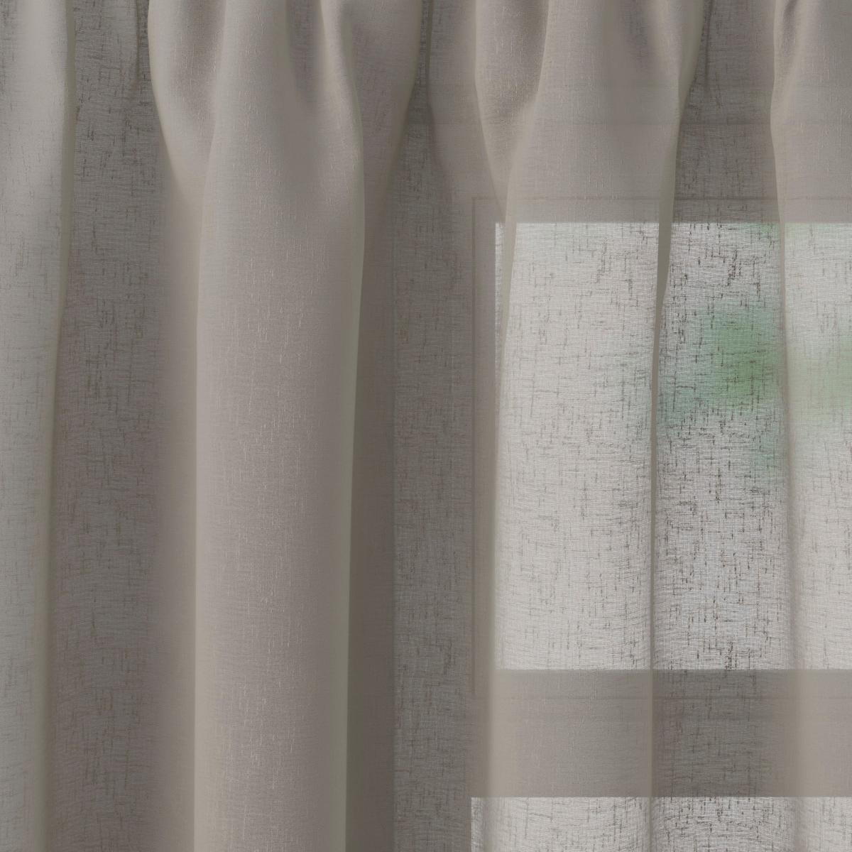 Boucle Dove Grey Tape Top Single Voile Panel Grey – image 4