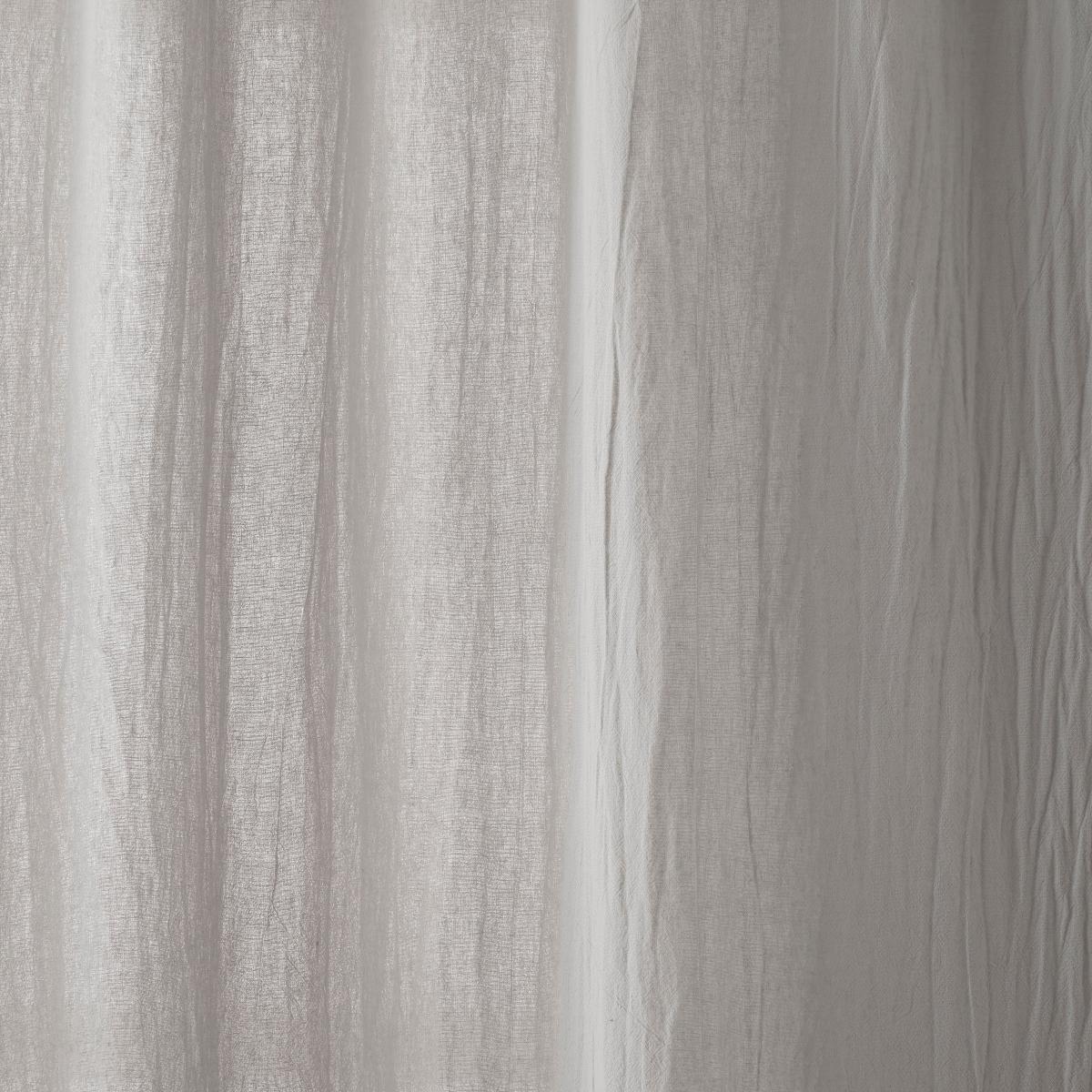 Crinkle Cotton Grey Slot Top Single Voile Panel Grey – image 3
