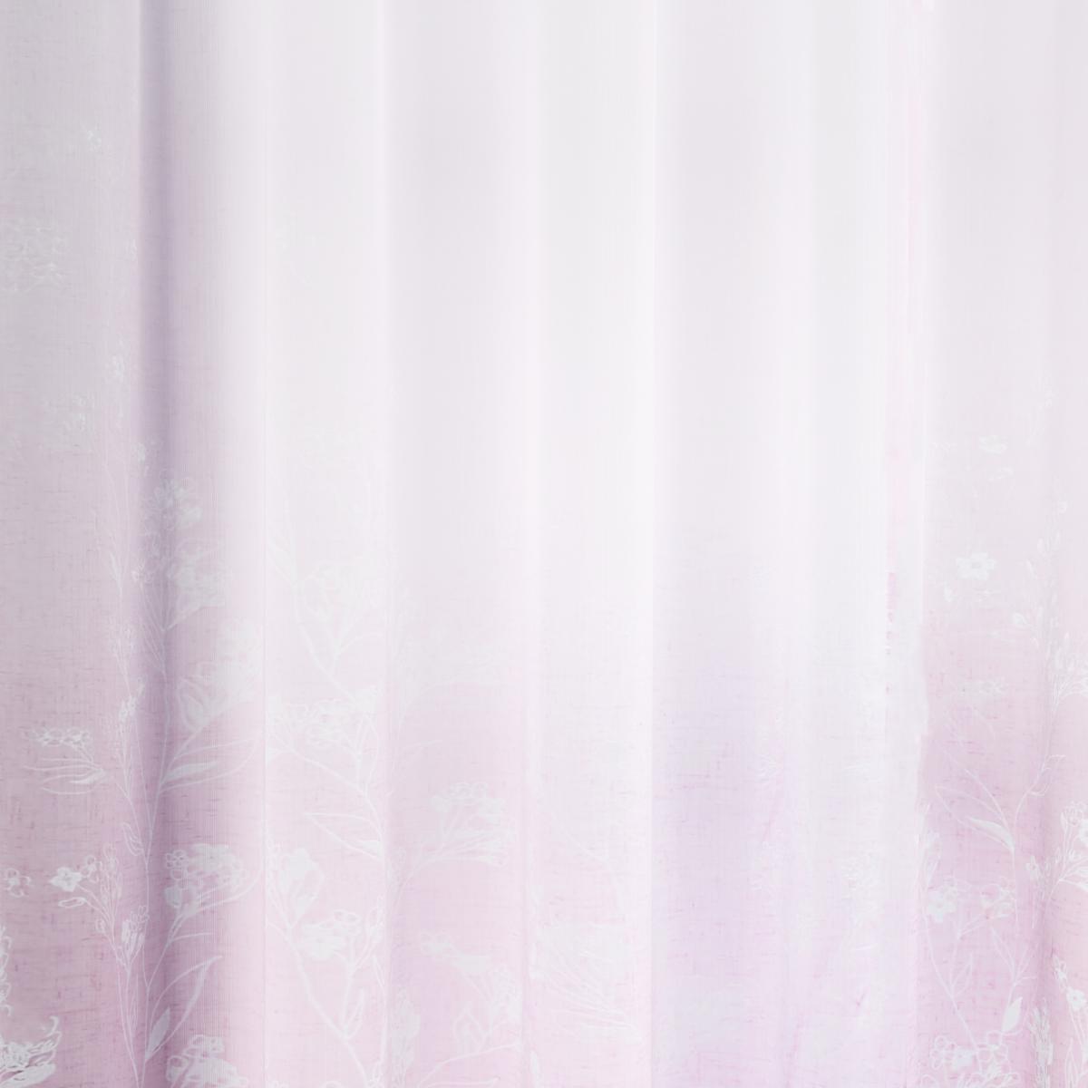 Larissa Pink Floral Slot Top Single Voile Panel Pink – image 2