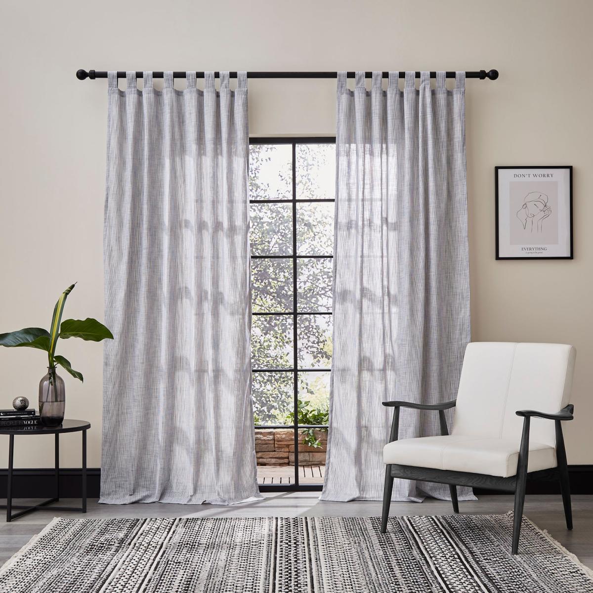 Hendrik Tab Top Unlined Curtain Grey – image 3