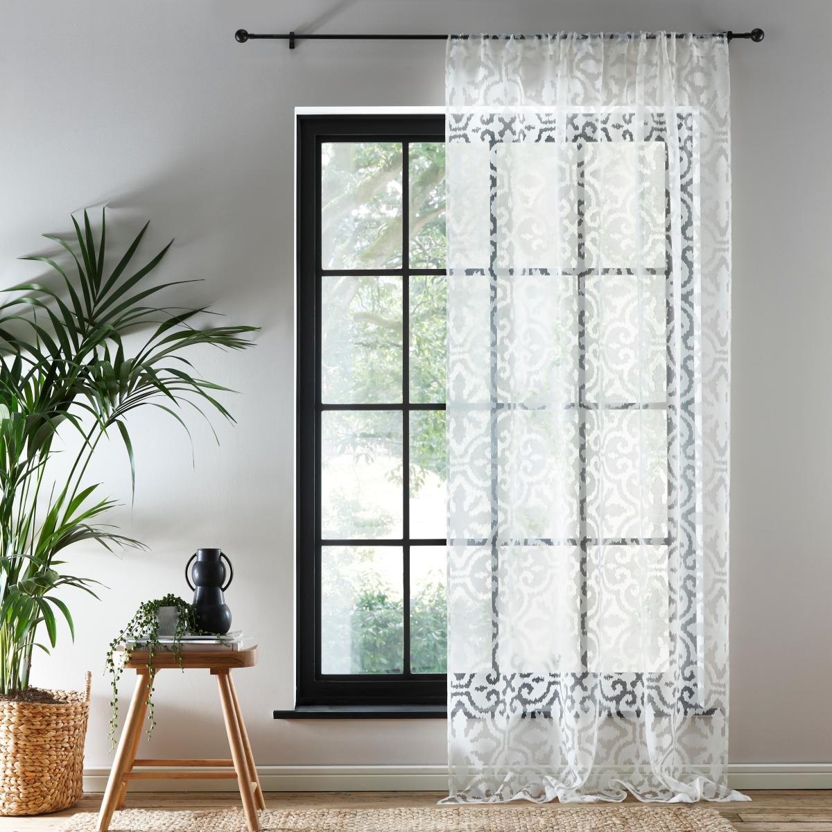 Satara Ivory Slot Top Single Voile Panel Cream – image 2