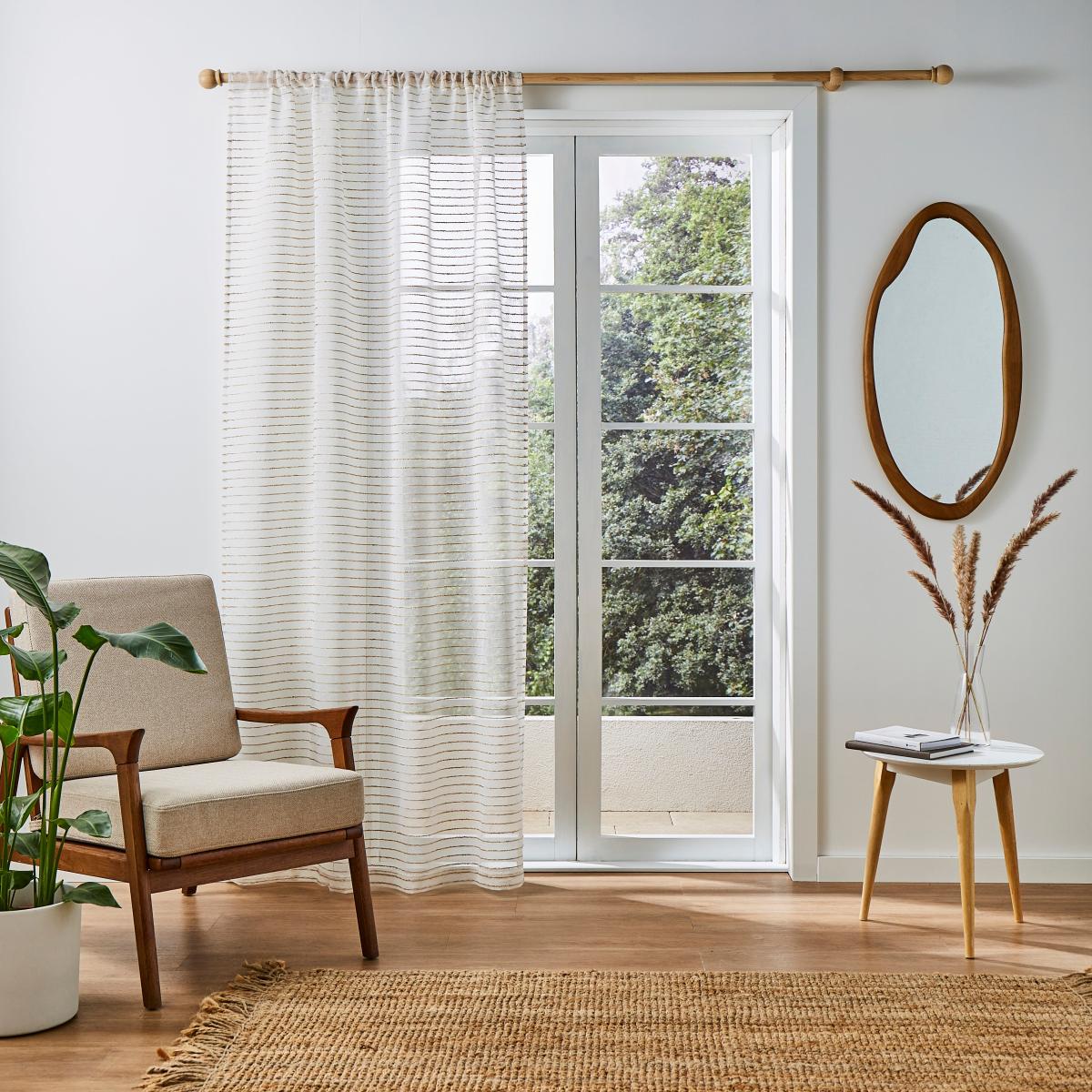 Soho Stripe Voile Panel Natural – image 2