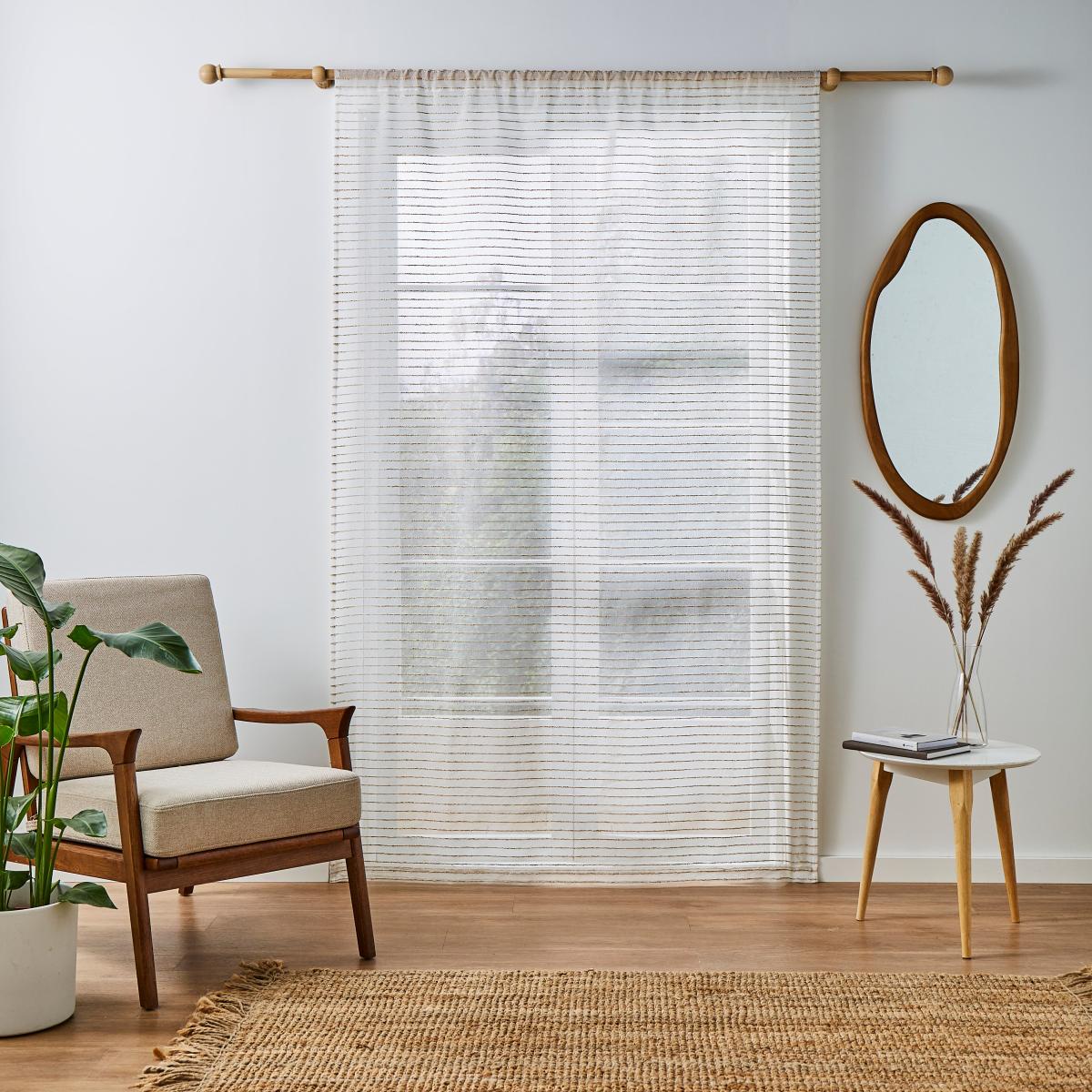 Soho Stripe Voile Panel Natural – image 4