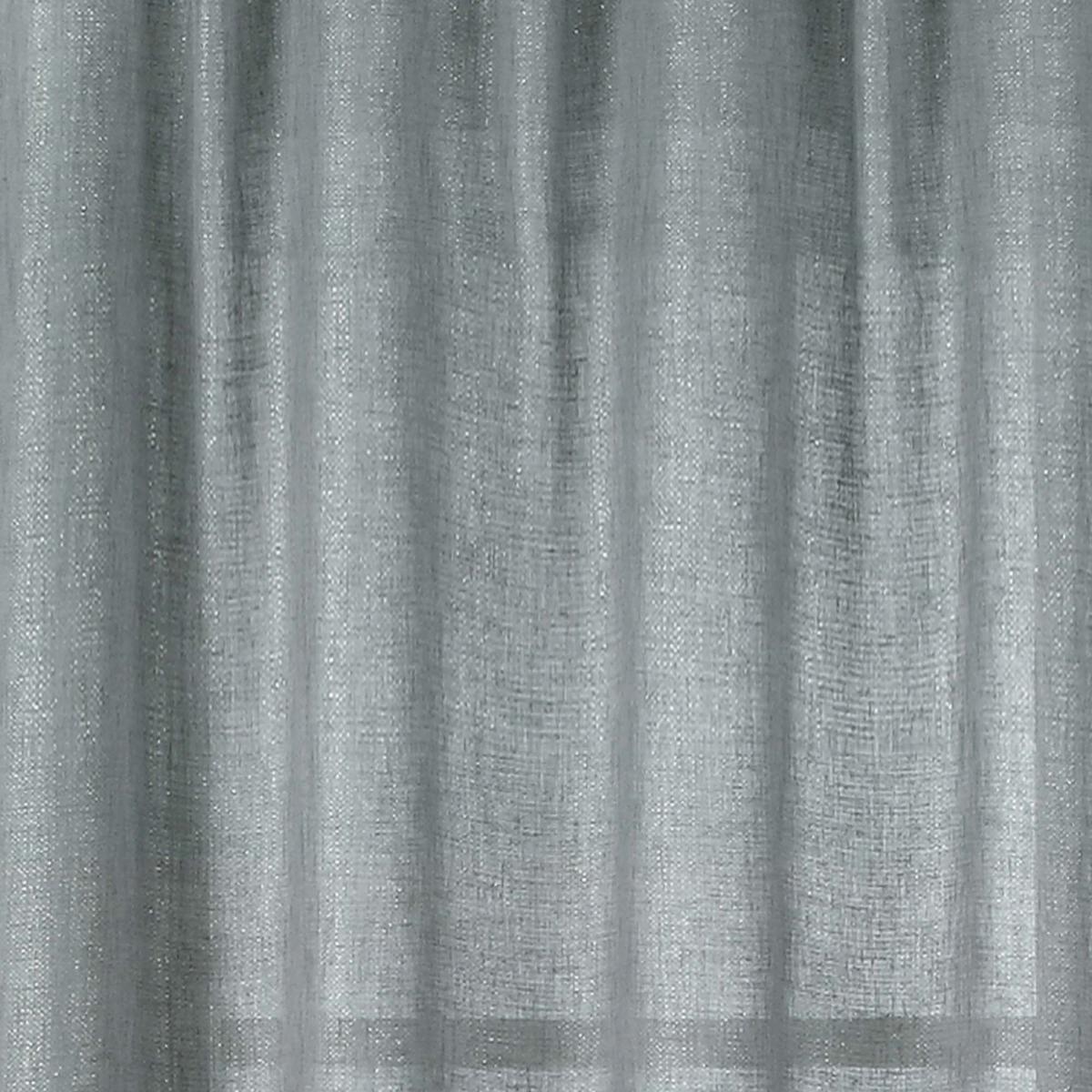 Grey Glisten Hidden Tab Single Voile Panel Grey – image 2